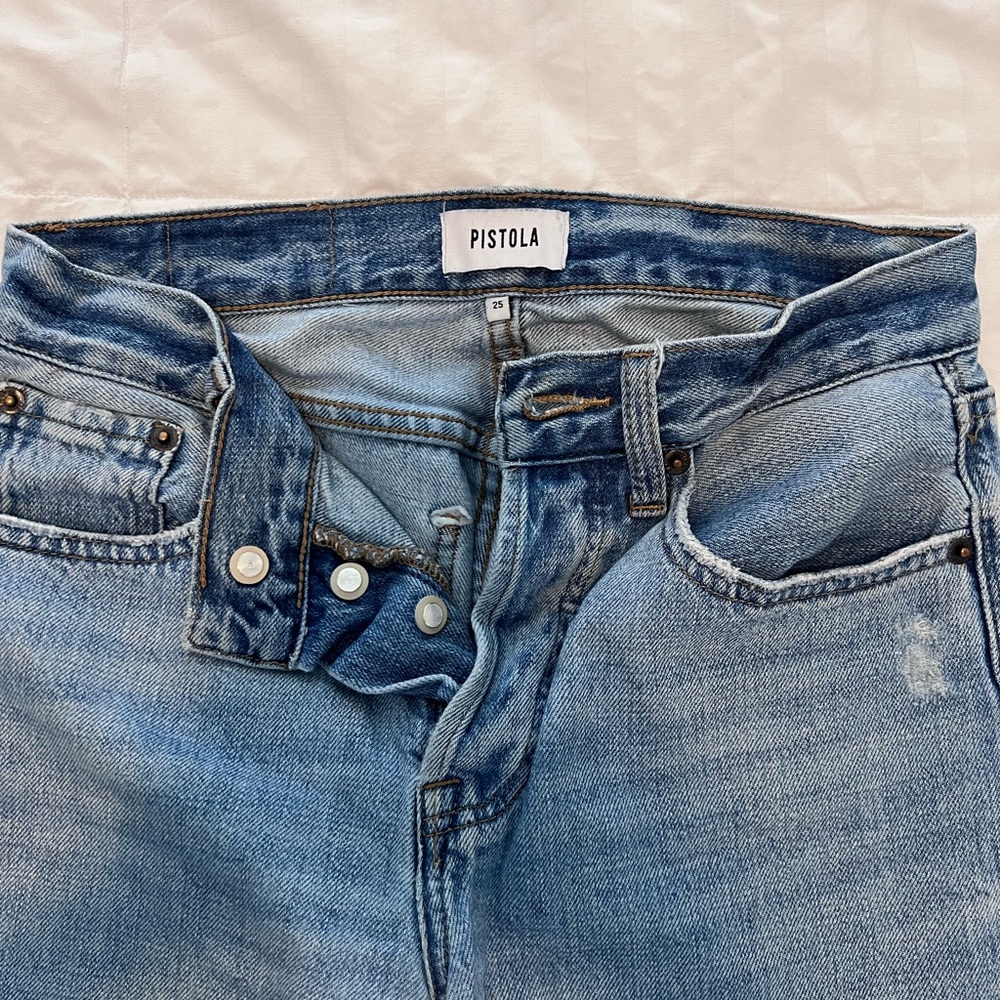 Pistola Blue Jeans with Natural Fading and Soft Denim